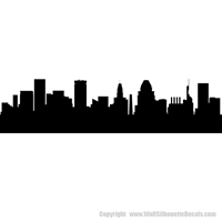 Picture of Baltimore, Maryland City Skyline (Cityscape Decal)