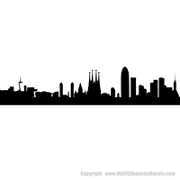 Picture of Barcelona, Spain 2 City Skyline (Cityscape Decal)
