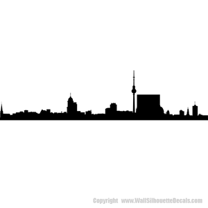 Picture of Berlin, Germany City Skyline (Cityscape Decal)