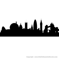 Picture of London 2, England City Skyline (Cityscape Decal)
