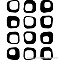 Picture of 12 Squares (Crooked) (Vinyl Squares: Decal Decor)