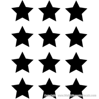 Picture of 12 Stars (Stout) (Vinyl Stars: Decal Decor)