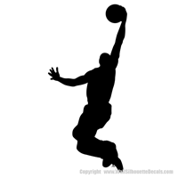 Picture of Basketball Player  6 (Sports Decor: Silhouette Decals)