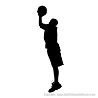 Picture of Basketball Player 16 (Sports Decor: Silhouette Decals)