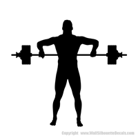 Picture of Bodybuilder 14 (weightlifting) (Gym Decor: Wall Silhouettes)