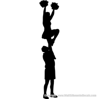 Picture of Cheerleading Silhouettes  5 (Sports Decor: Cheer Silhouettes)