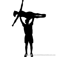 Picture of Cheerleading Silhouettes  6 (Sports Decor: Cheer Silhouettes)