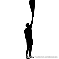 Picture of Cheerleading Silhouettes 10 (Sports Decor: Cheer Silhouettes)