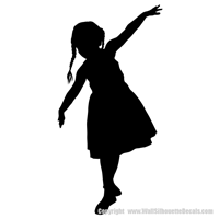 Picture of Girl 10 (Children Silhouette Decals)