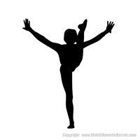 Picture of Gymnast  6 (Sports Decor: Silhouette Decals)