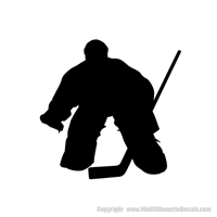 Picture of Hockey Player 16 (Hockey Decor: Silhouette Decals)