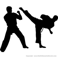 Picture of Martial Arts  6 (Sports Decor: Silhouette Decals)