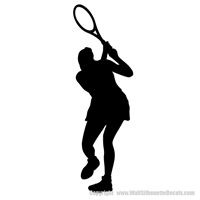 Picture of Tennis Player  1 (Tennis Decor: Silhouette Decals)