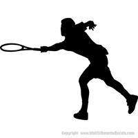 Picture of Tennis Player  6 (Tennis Decor: Silhouette Decals)