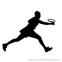 Picture of Tennis Player  8 (Tennis Decor: Silhouette Decals)