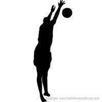 Picture of Volleyball Player 11 (Volleyball Decor: Silhouette Decals)